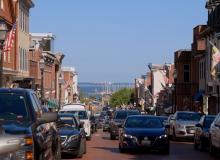 Street scene in Annapolis, Maryland.