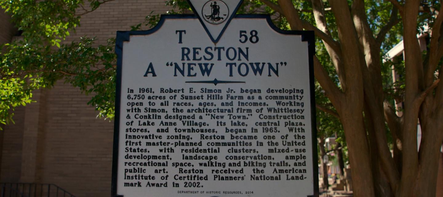 Reston: A New Town historical marker