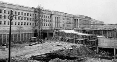 Image from the construction of the Pentagon