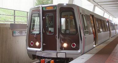 The Green Line Metro train at Branch Avenue Station. (Photo Source: Wikimedia Commons by user SchuminWeb, licensed under the Creative Commons Attribution-Share Alike 2.5 Generic license.)