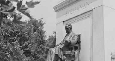 Buchanan statue in Meridian Hill Park (Source: Library of Congress)