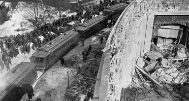  Knickerbocker Theater in the aftermath of the roof collapse on January 28, 1922.