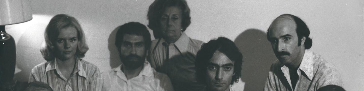 A photo of both the English and Spanish casts of GALA Hispanic Theatre's first ever play La Fiaca, written by Argentinian playwright Ricardo Talesnik. The photo was taken in 1976, the year GALA opened. (Source: Photo courtesy of Dubraska Vale and GALA Hispanic Theatre.)